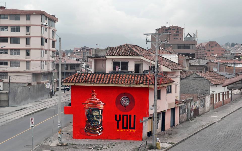 Agudeza y arte para la ciudad. Sobre una intervención mural de Jonathan Mosquera